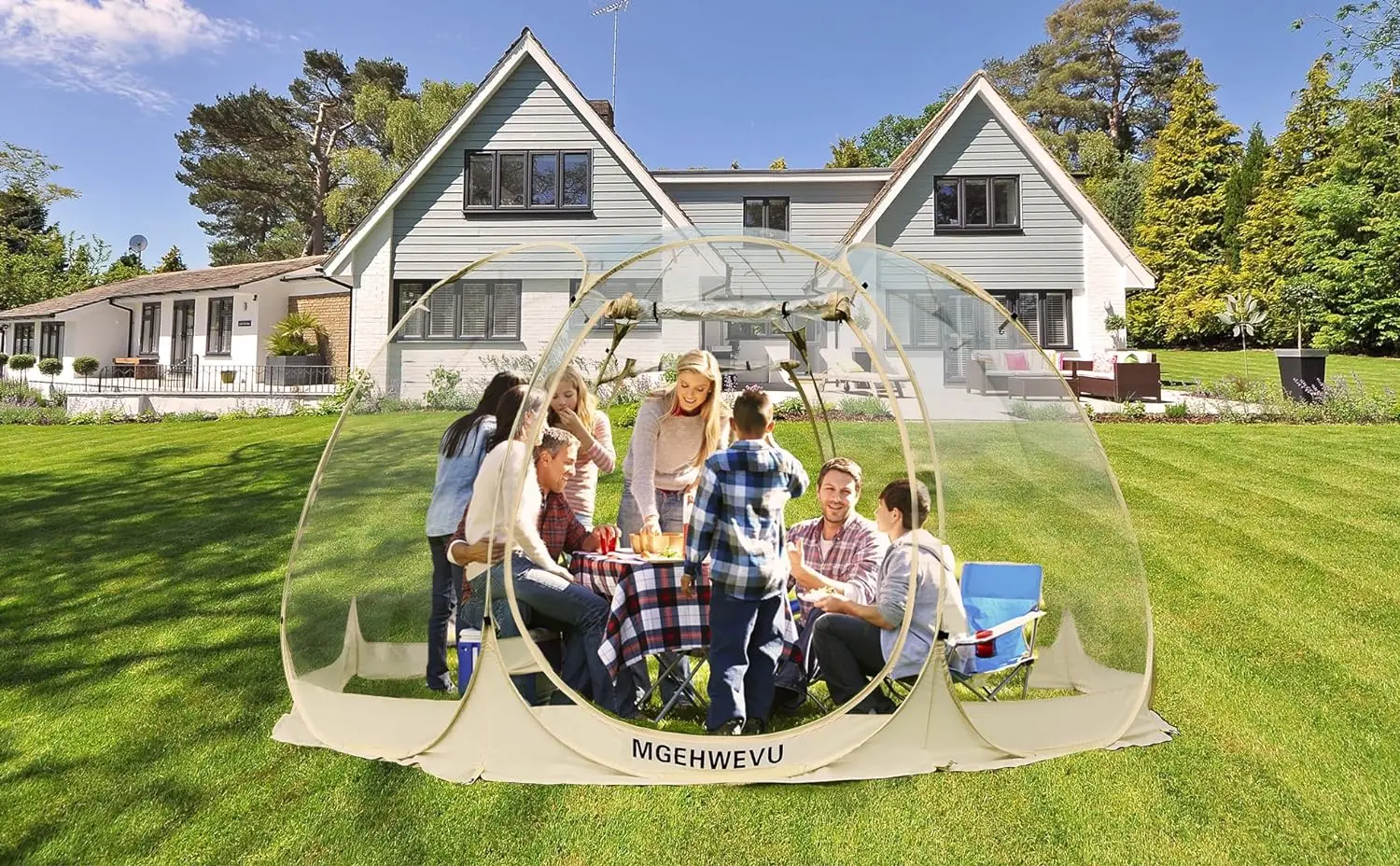 Pop Bubble Transparent Camping Tent Instant Weatherproof & Cold Proof Outdoor Shelter Portable Courtyard Gazebos