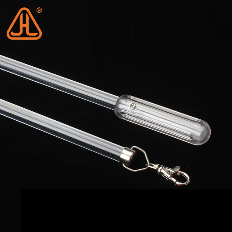 transparent clear Acrylic curtain pull stick Acrylic Curtain Stick Baton with plastic handle Curtain