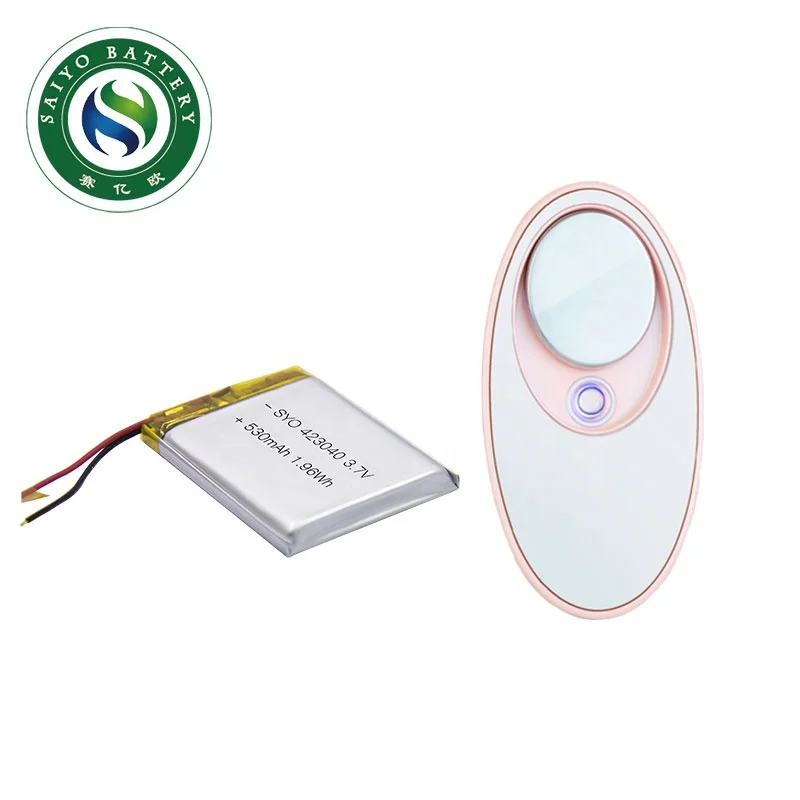 
Factory Price Lithium ion Polymer Battery 423040 3.7V 530mAh for headset earphone electronics 