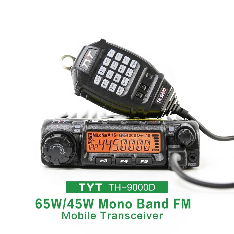 Иди и болтай walkie talkie “иди 500 миль 65W/45W с большим радиусом действия TYT TH-9000D транспортное средство Мобильная Радиостанция fm иди 50