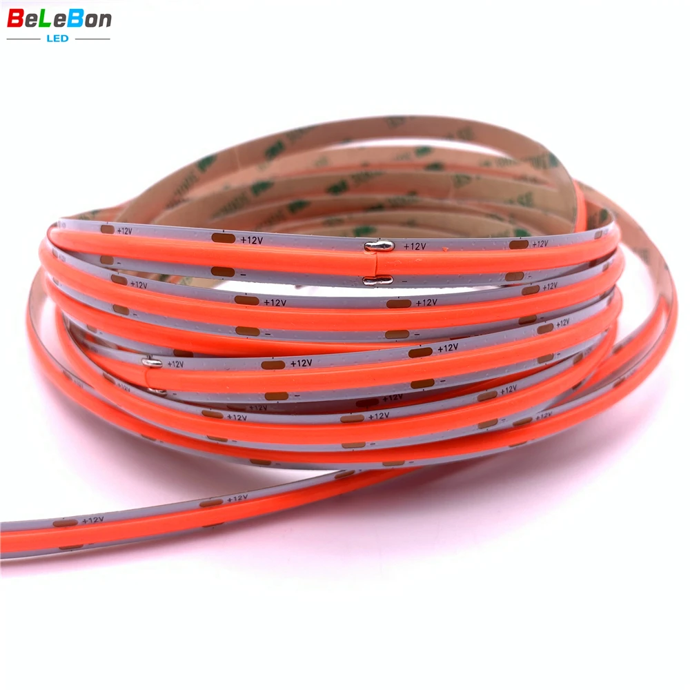 DC5V DC12V red green blue color 480leds/m dotless IP20 IP65 IP67 IP68 dotless COB led strip decorating cob strip lights