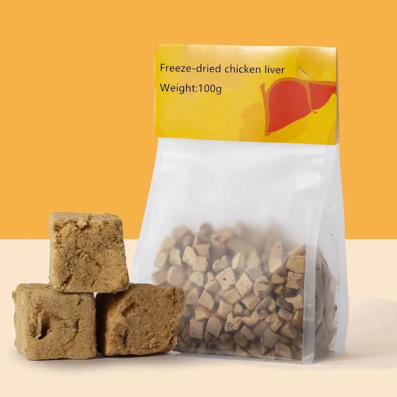 Freeze Dried Raw Complete Meat or Yolk for Cats Dogs High Protein Pet snacks