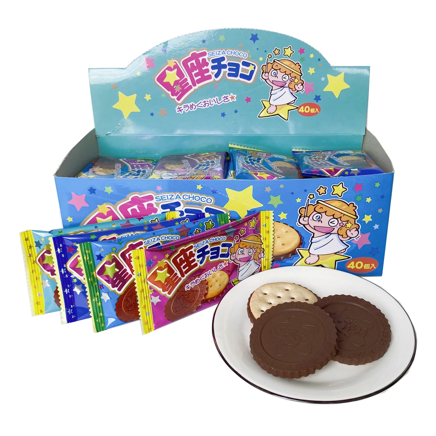 OEM Food Manufacturers Japan Zeiza Choco Chocolate Biscuit10g(Pack of 40pcs)