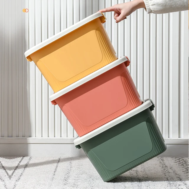 Multifunctional plastic color storage box