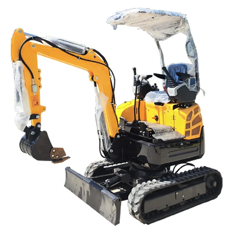 E.P High Quality Multifunctional Heavy Equipment 600Kg Original Design Water Cooled Farm 1.3Ton Compact Excavator With Thumb
