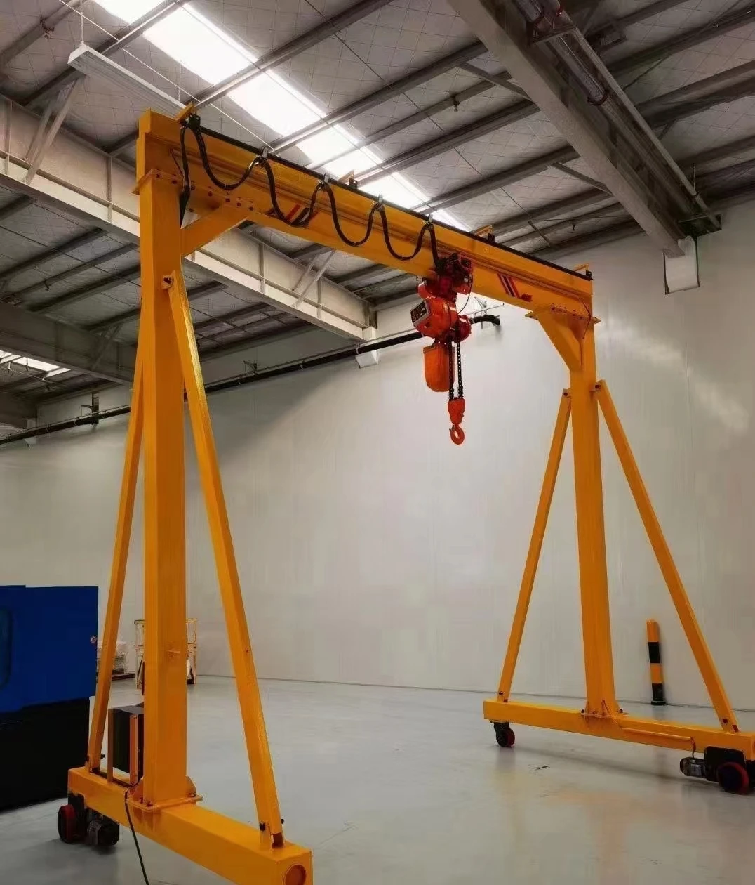 Small Single Girder 2 ton Mini Electric Mobile Gantry Crane with Wheels