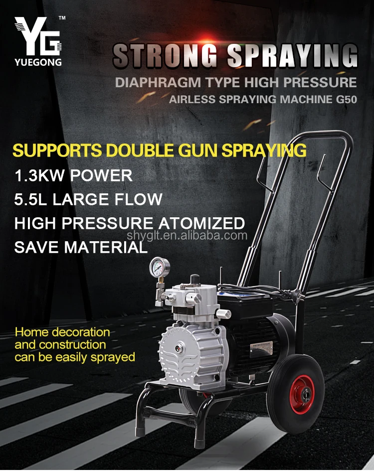 G23 electric automotive paint spray gun machine  painting equipment diaphragm airless paint spray machine