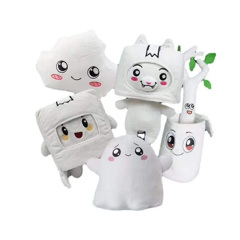 Новинка 2022, плюшевая кукла Lankyboxs, игрушки Foxy Boxy Ghosty, светящиеся в темноте, съемная мультяшная мягкая игрушка-робот, плюшевый Рождественский подарок