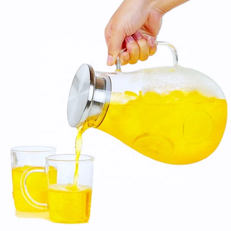 
Hot sale Carafe Luxurious Pitcher Set And Glass Water Jug With Lid 