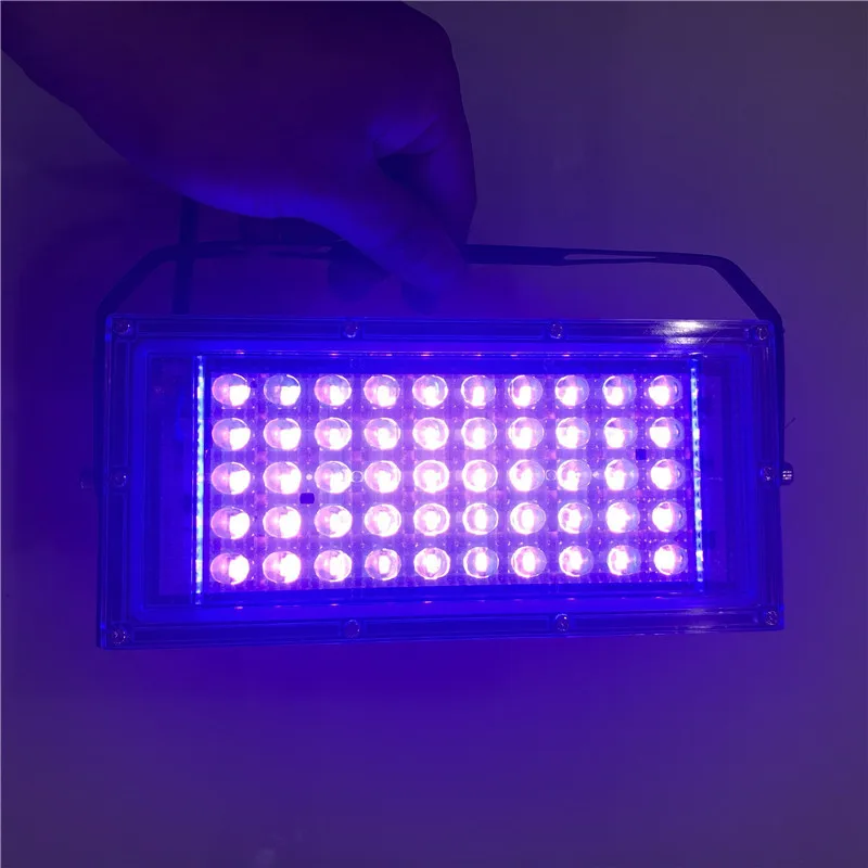 395nm Uv Led Black Light Ultraviolet Uv Curing Lamp Blacklights Aquarium Indoor Outdoor Stage Party Halloween 50w Uv Flood Light