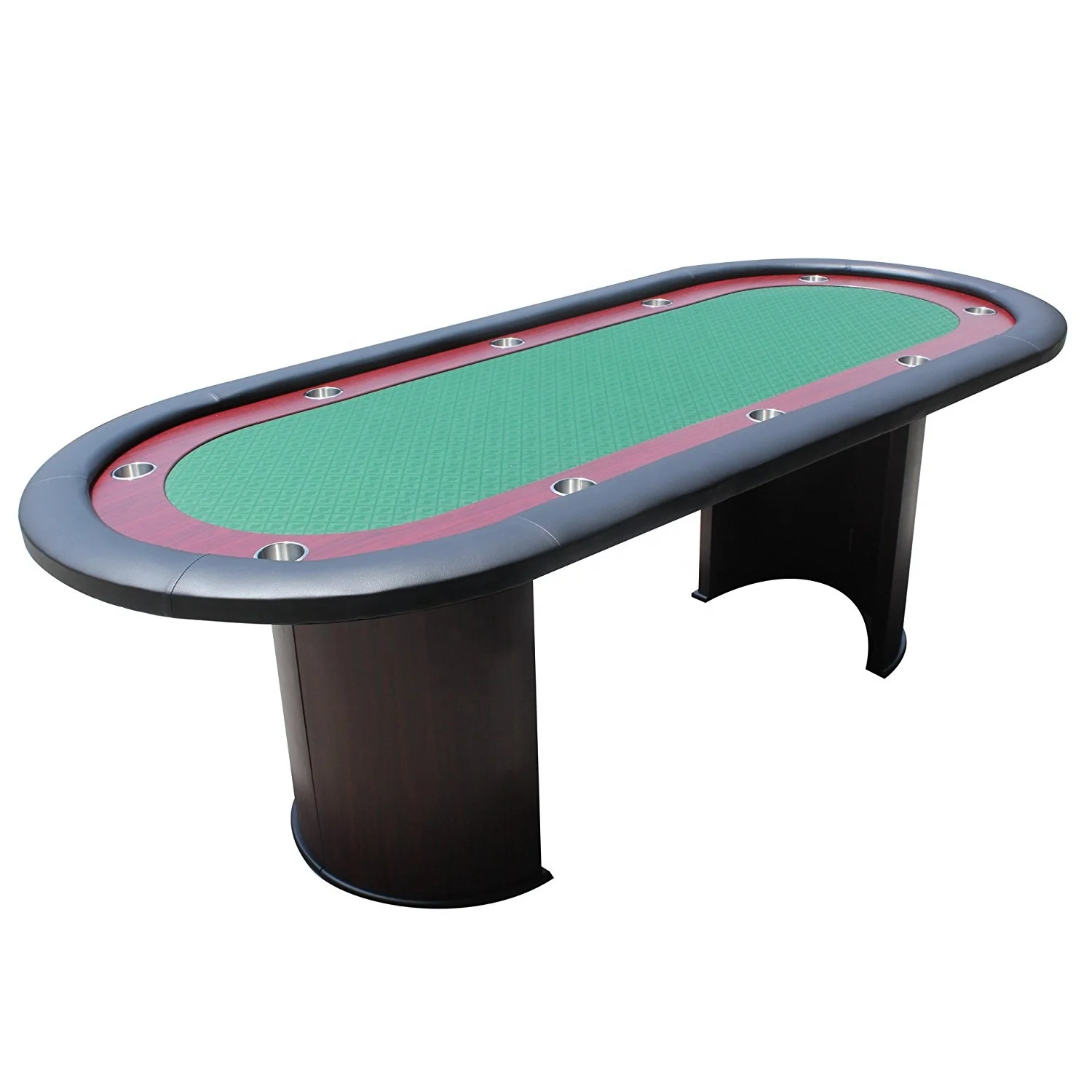 Овальный деревянный покерный стол 6 футов 7 8 9 10 игроков казино клуб Техас holdem для продажи