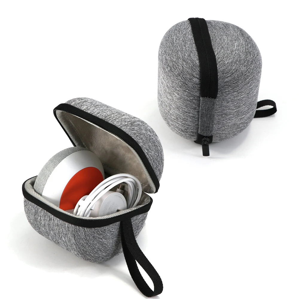 Travel Case Fits Google Home Mini Portable Waterproof Wireless Speaker (Gray)
