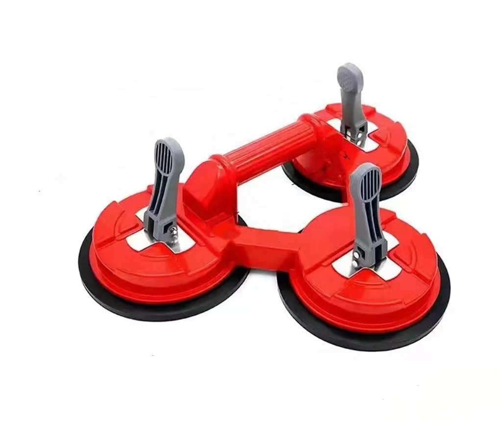 SANDE sale three cups glass suction cup vacuum lifter for glass tile marble suction cup