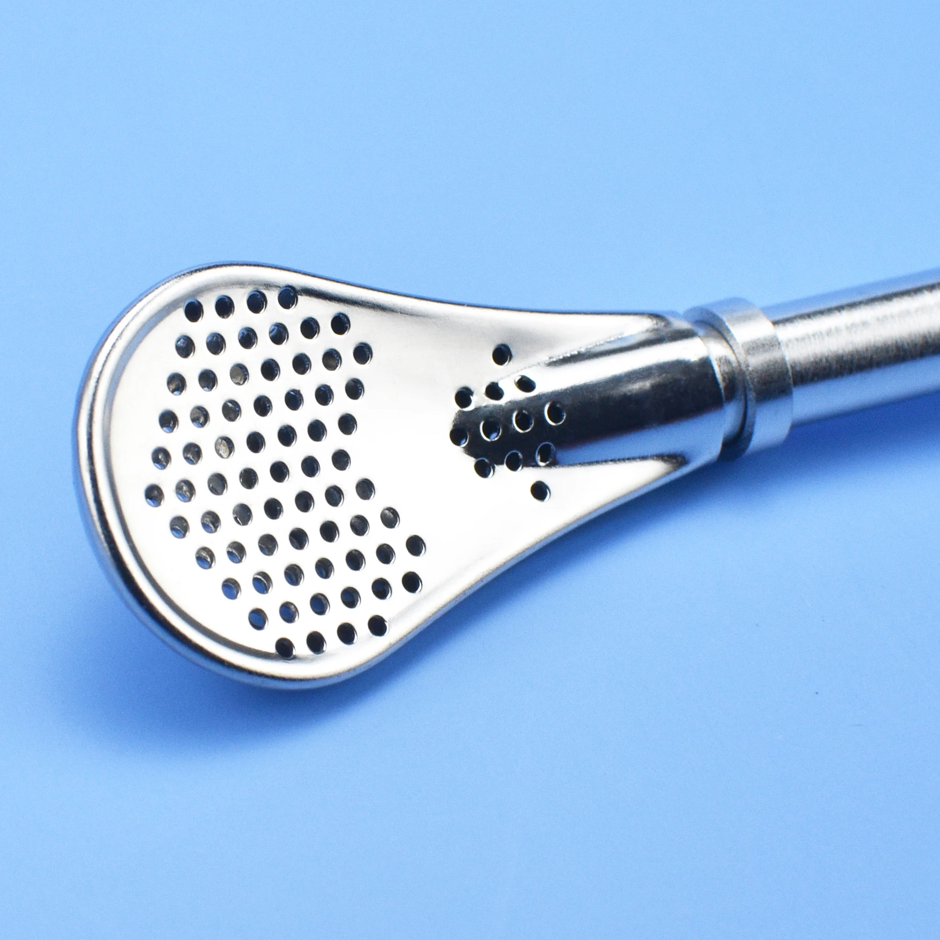 304 stainless steel metal filter straw spoon set yerba tea mate bombilla with Custom logo