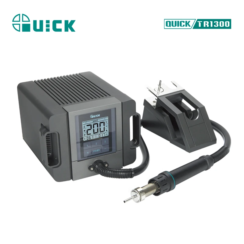 Intelligent hot air station TR1300 Quick touch screen hor air gun rework station 1300w split design with constant 70L airflow