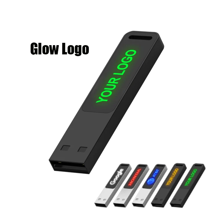 Light Up Usb Flash Drives 2.0 Customized Logo Usb Memory Pen Drive 16gb 32gb 64gb Usb Stick Pendrive