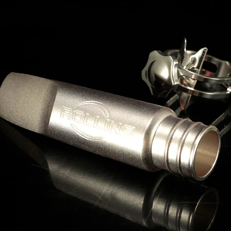 Rollins Frosted Silver Metal Mouthpiece,alto,tenor,soprano