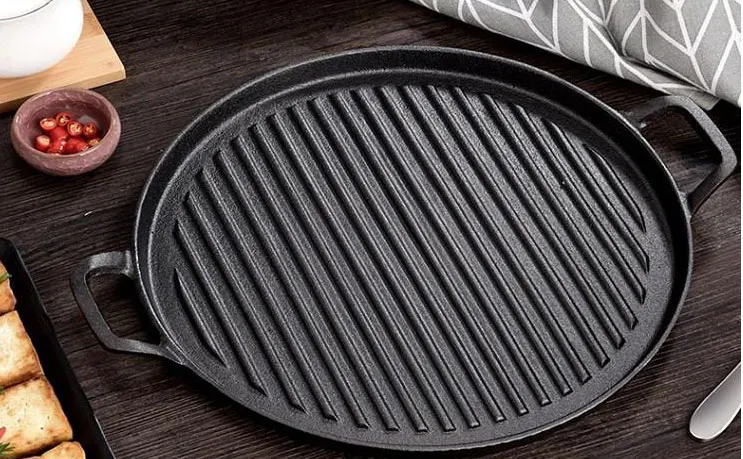 Kitchen French Bar Non Stick Paper Disposable Cookie Sheet Trolley Perforated Oven Pizza Pans Set Round Square Baking Tray