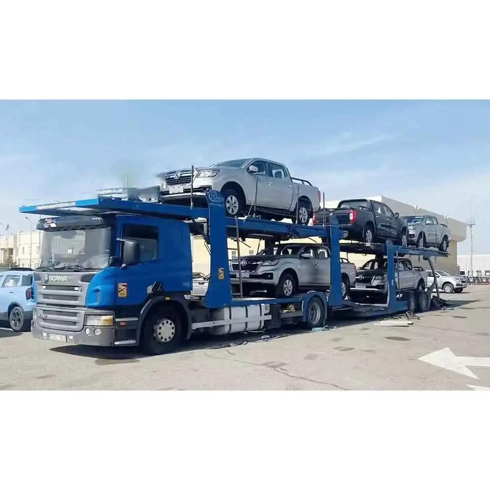 ZW Group 2 axle 8 Car Carrier Truck Semi Trailer For Auto Transport for Sale