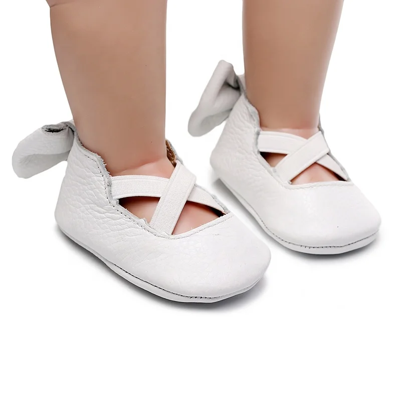 EVERTOP bow decoration pretty solid genuine leather baby girl dress shoes infant girl shoes