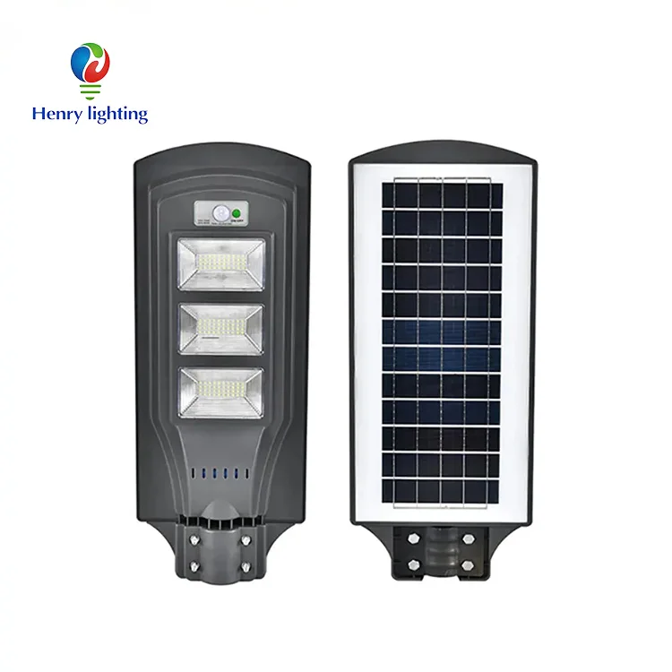 Integrated Security outdoor lamp waterproof 30w 60w 90w 120 150 W ABS solar LED street light for road lighting