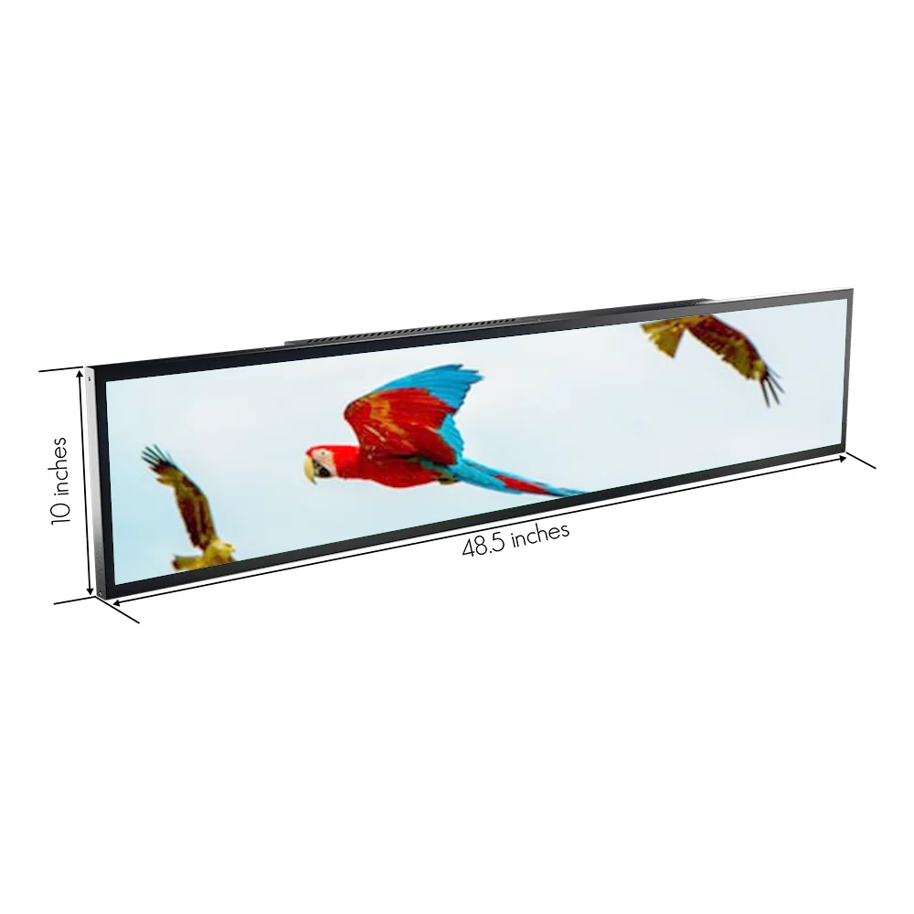 48 Inch Marketing Wall Mounted LCD Advertising Digital Marketing Screen Stretched Bar Lcd Panel Display