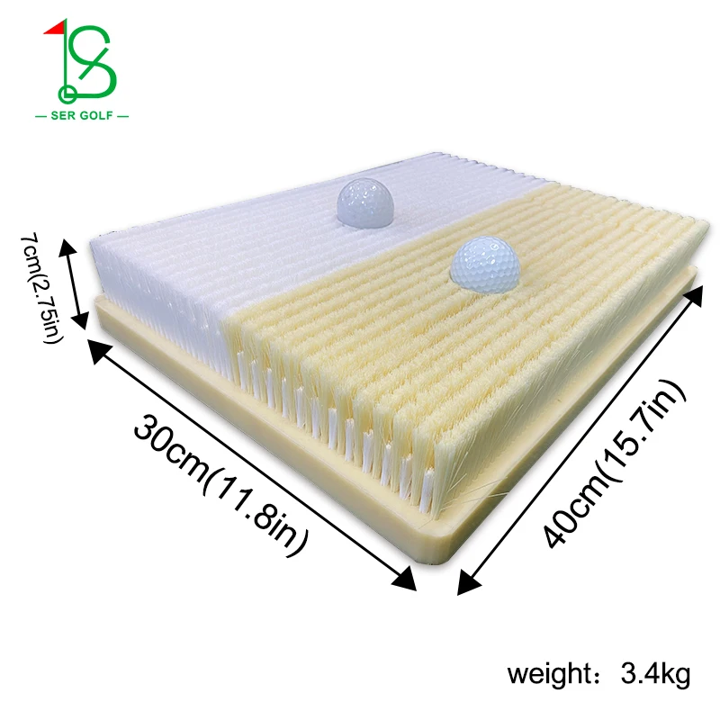New DesignBunker Training Mat  Indoor Simulator Golf Bunker Hitting Mat Custom Size 2 in 1 Golf Swing Practice Mat