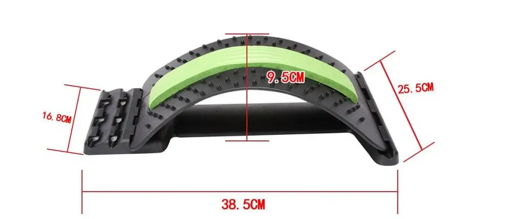 High quality Back Stretcher Orthopedic Back Lumbar Support Stretch Acupuncture magnetic therapy  Massager Lower Back Stretcher