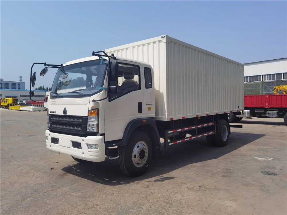 8 ton to 10 ton bottom price logistics company new 4x2 dry cargo delivery howo van