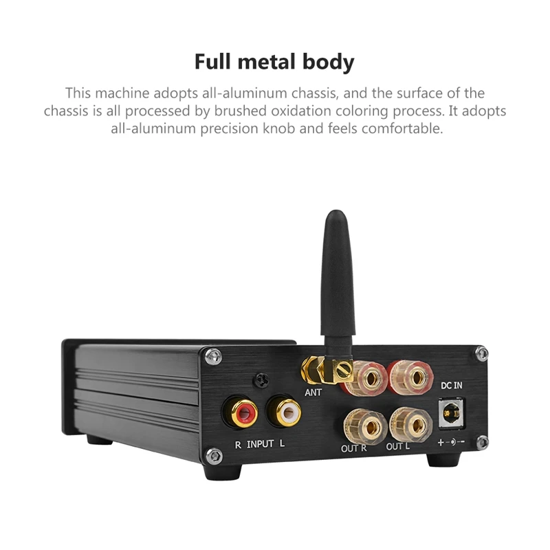 Цифровой аудио усилитель зазора GAP-3255 Bluetoeeth 5,0 высокой мощности класса D 2,0 каналов 325 Вт * 2 AMP DAC PCM5102 декодирование для телефона