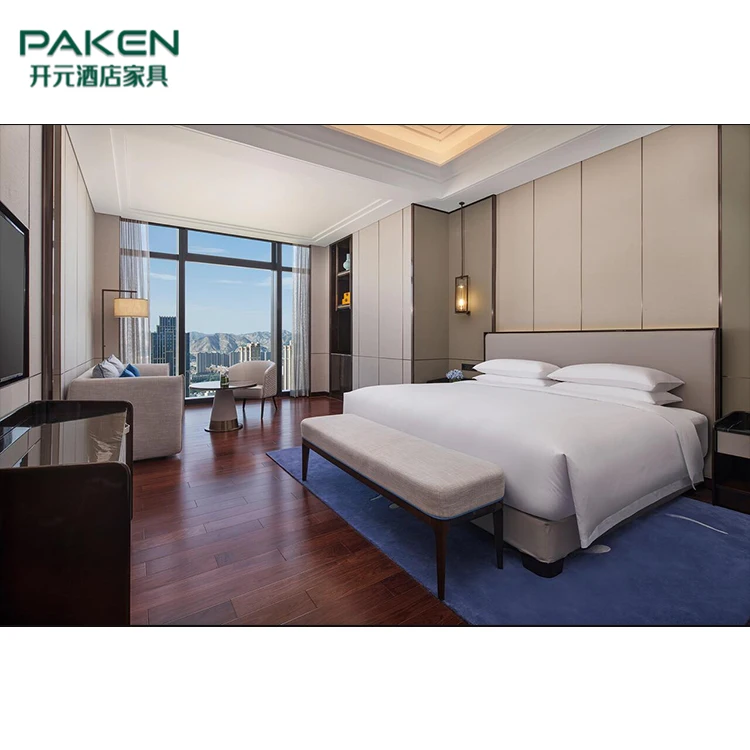 Turkish Hotel King Size Upholstered Bedroom Furniture Sets With Storage