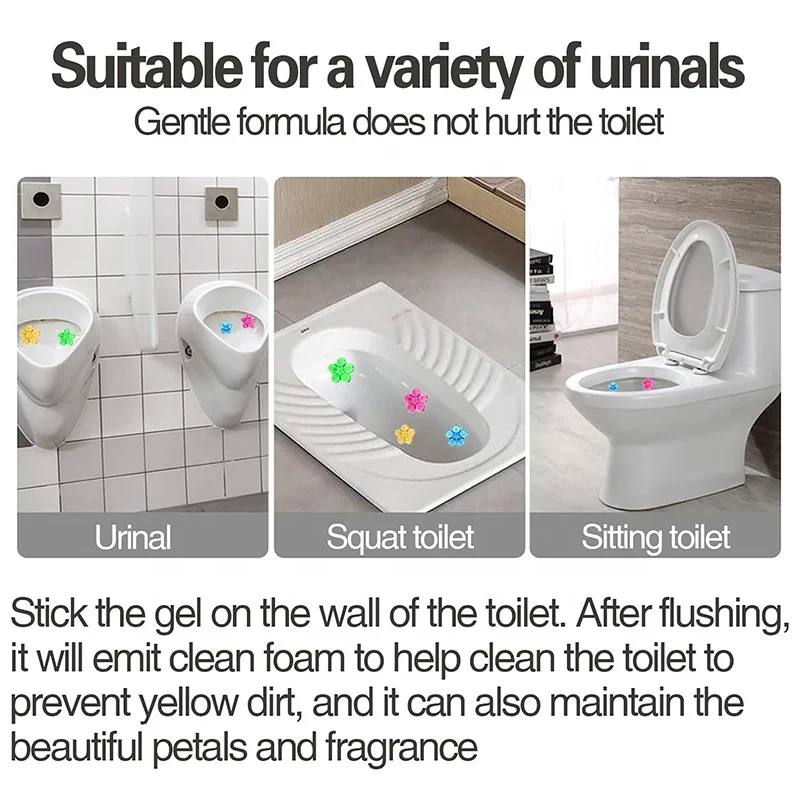 OEM ODM Manufacturer Automatic Lasting Fragrance Toilet Bowl Cleaner Syringes Press Type Toilet Cleaner Flower Gel