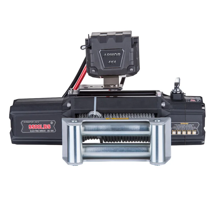 9500lbs auto 4x4 badland trailer electric 12v cable anchor winch for sale