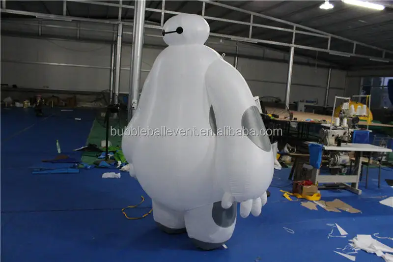 Lovely giant inflatable robot character cartoon , inflatable baymax mascot with low price