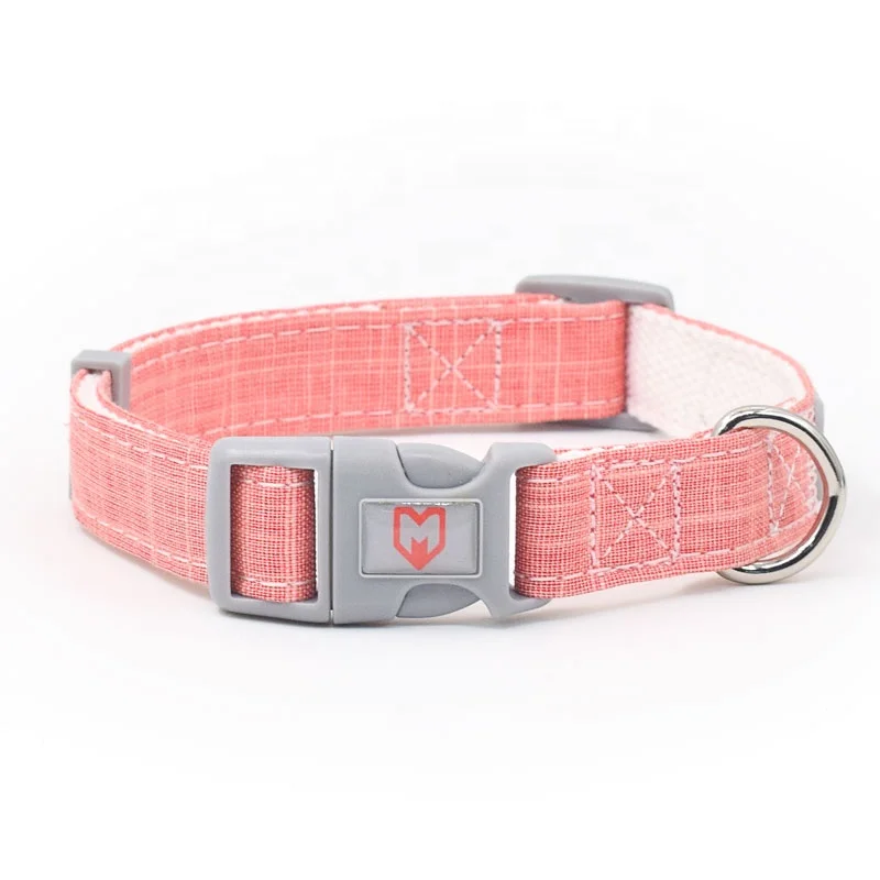 Eco-friendly Bamboo Fiber dog collar soft Cotton Padded pet leash harness set