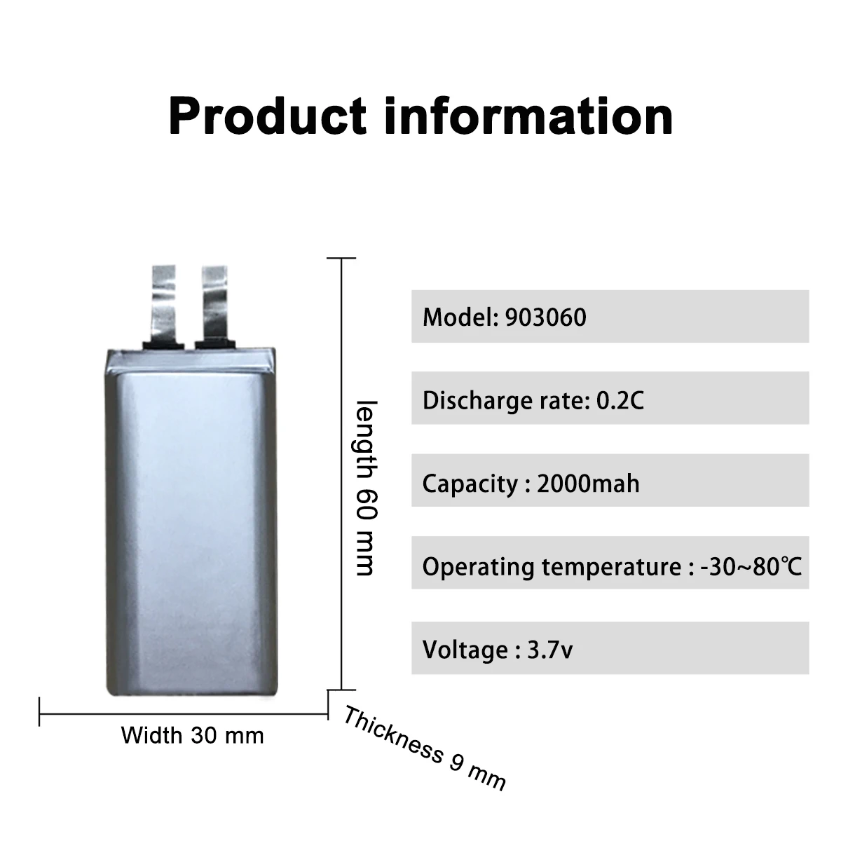 3.7V lithium ion polymer battery lipo battery 084545 114546 603048 802445 4025100 903060 401176 rechargeable lithium battery