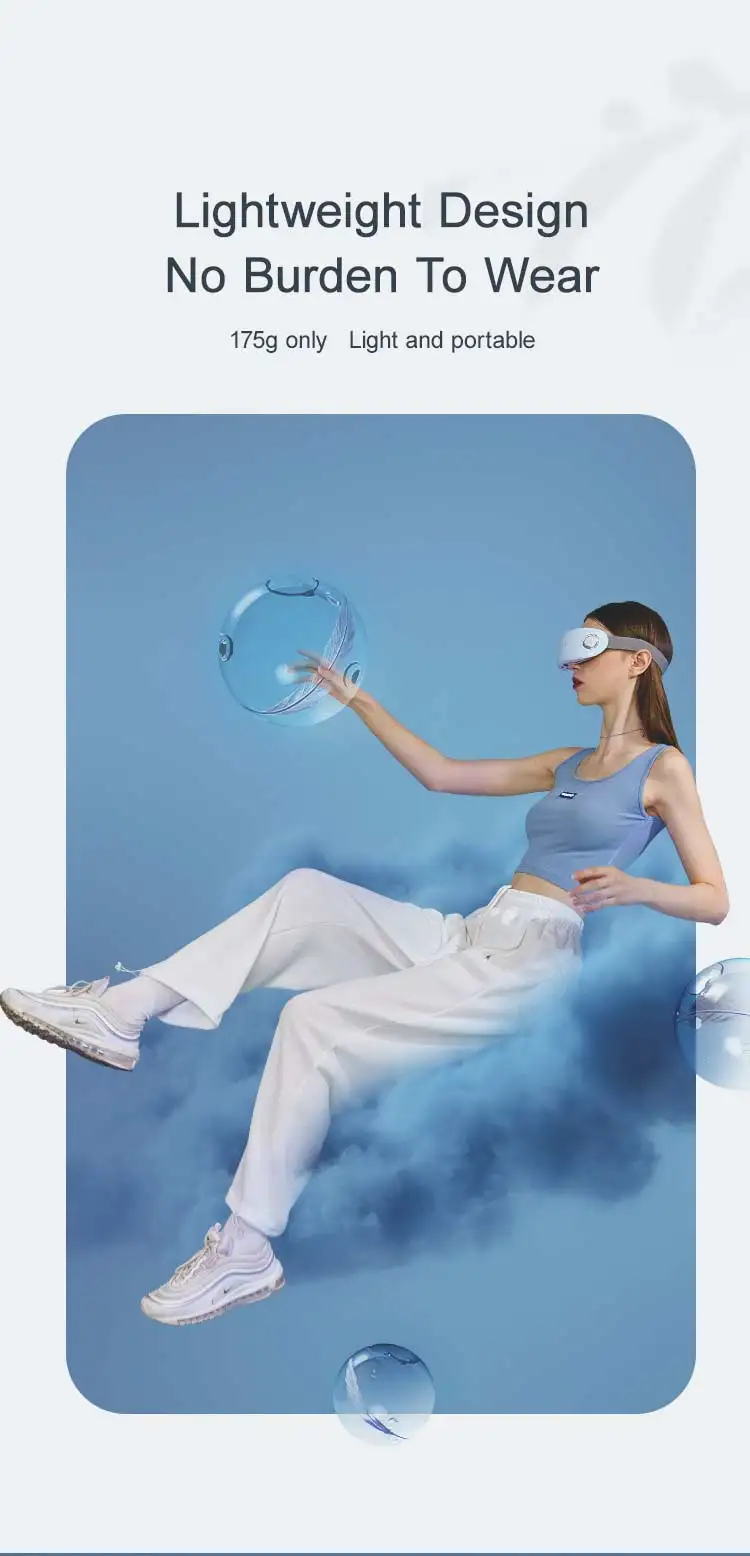 4d smart eye massager machine best household eye massager with heat compression\n