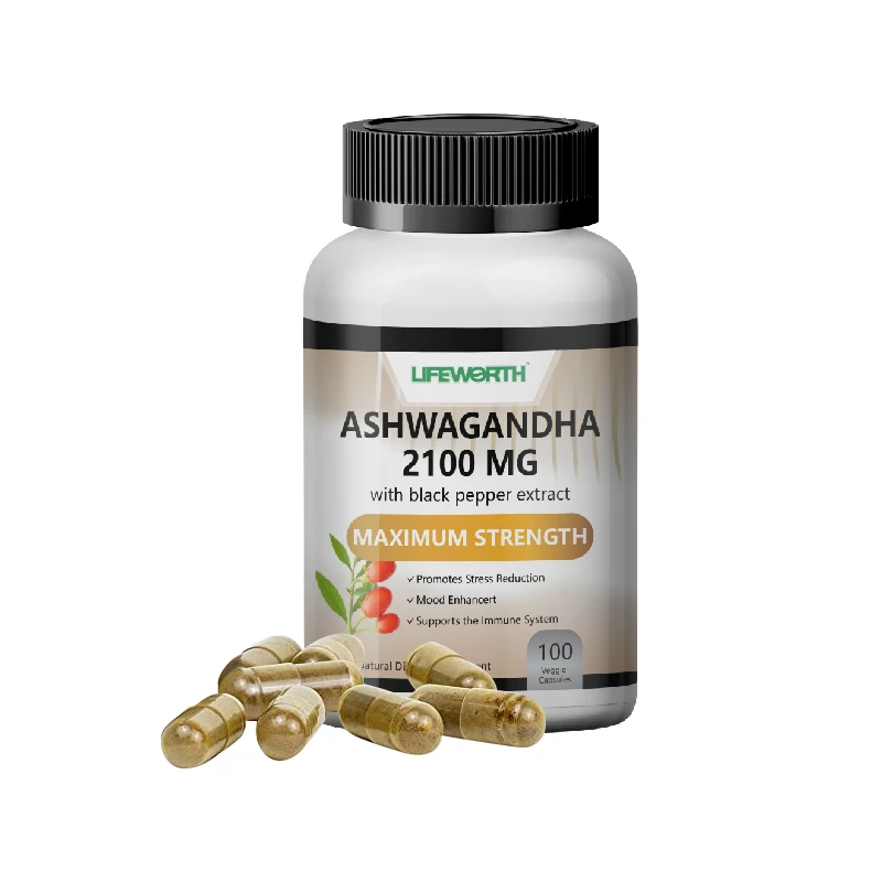 LIFEWORTH Adaptogenic herb wholesale price organic ashwagandha capsule 500mg