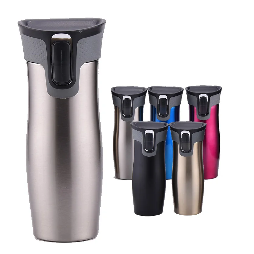 Wholesale West Loop Stainless Steel Autoseal Tea Travel Mug Customised Reusable 16 oz Auto Seal Vacuum Sealed Thermos Travel Mug