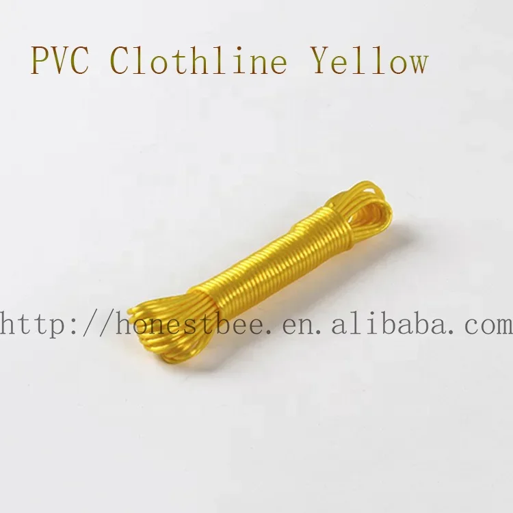 Metal Wire  PVC Clothesline  Washing lines strong life  steel core Plastic coated rope  laundry Dryer clothes  drying line green