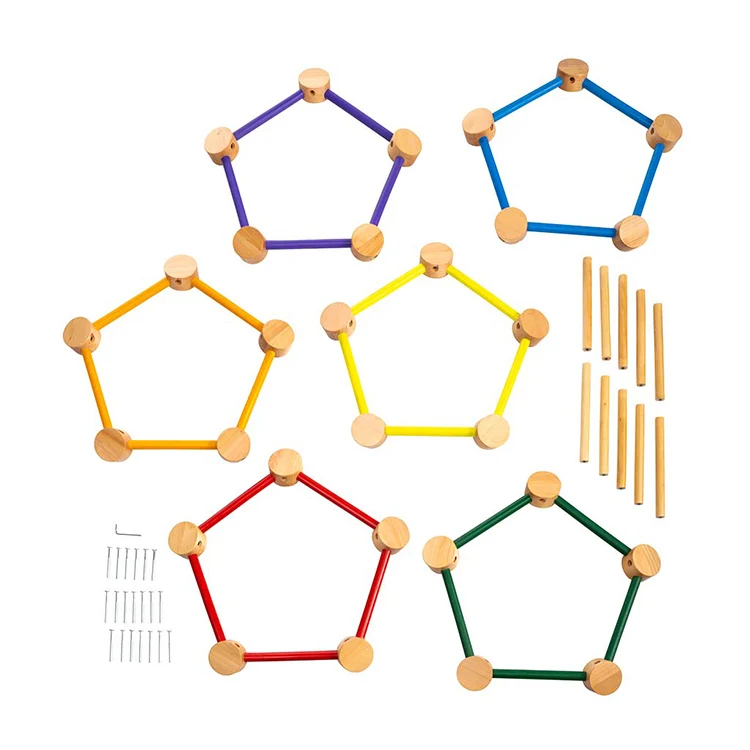 Building Blocks Fort Building Kits Wooden Indoor Climbing Dome with best quality