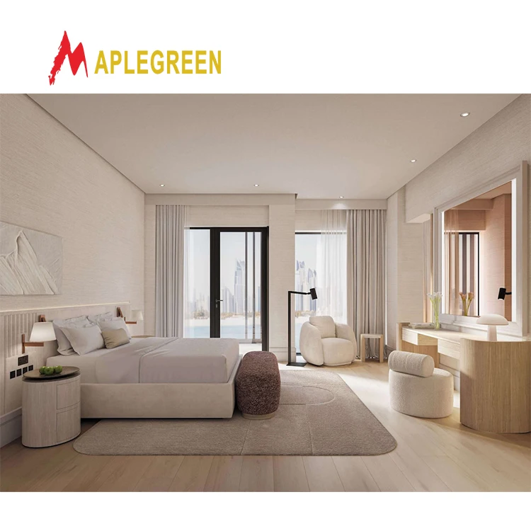 Wholesale Quality Inn MDF and Plywood Hotel Furniture Modern Luxury Boutique Hotel Bedroom Set