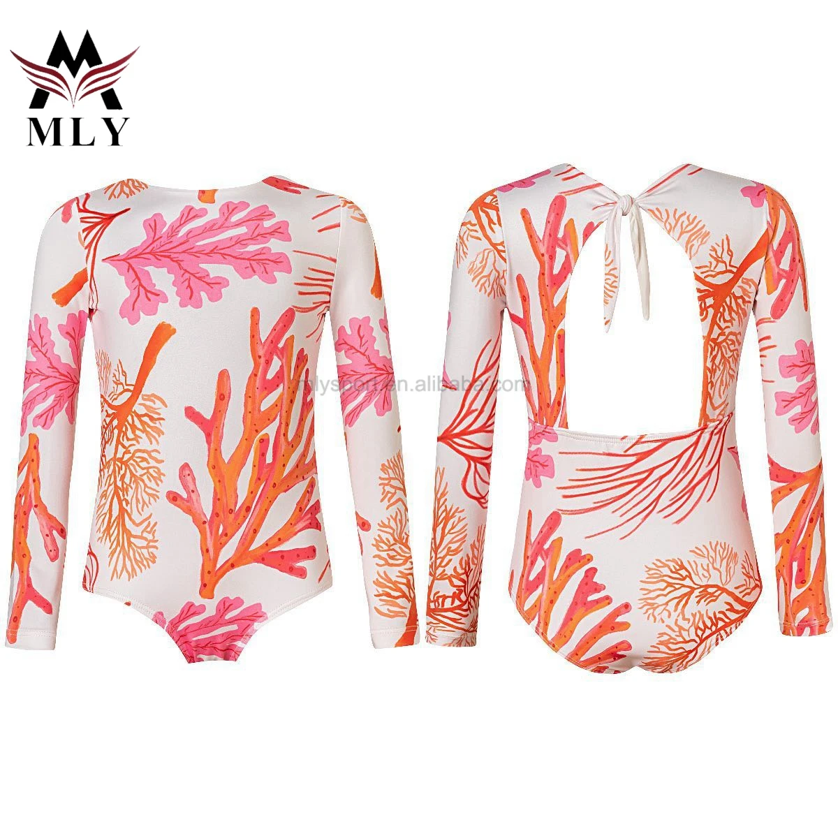 Baby beach wear girls swimwear high quality kids swimwear long sleeve children swimwear