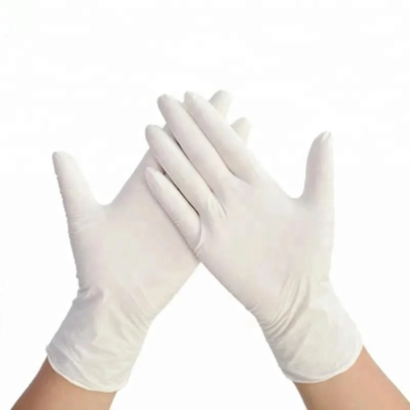 Natural White Medecal Latex Examination Glovees Factory Price Guantes Medicos de Examen de Latex Made from Malaysia Wholesale