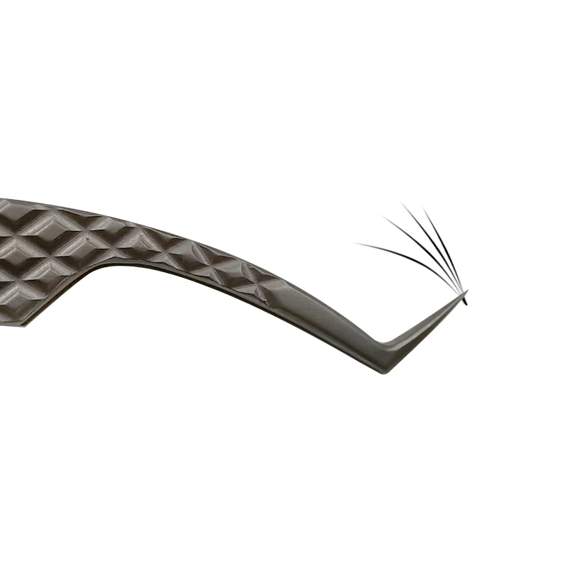 Individual And Volume Mink Lashes Extension-Mega Curved Tweezers for Isolation Applying Extention Titanium Tweezers