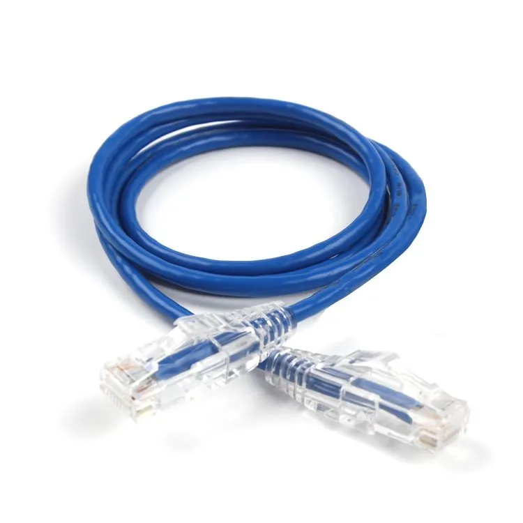 Slim UTP Cat6 30AWG 28AWG patch cord CMR PVC cable OD:3.5mm utp cable cat6 price