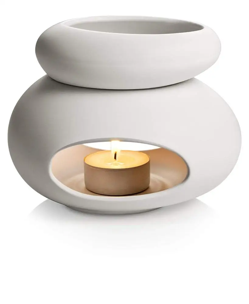 
white ceramic Aromatherapy Wax Melt Warmer Fragrant Essential Oil Burner Decorations for Home 