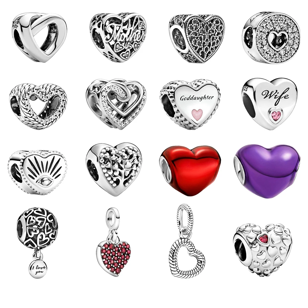 925 Sterling Silver Popular Dangle Charms Bead Fit Original Charm Bracelet Necklace DIY Making