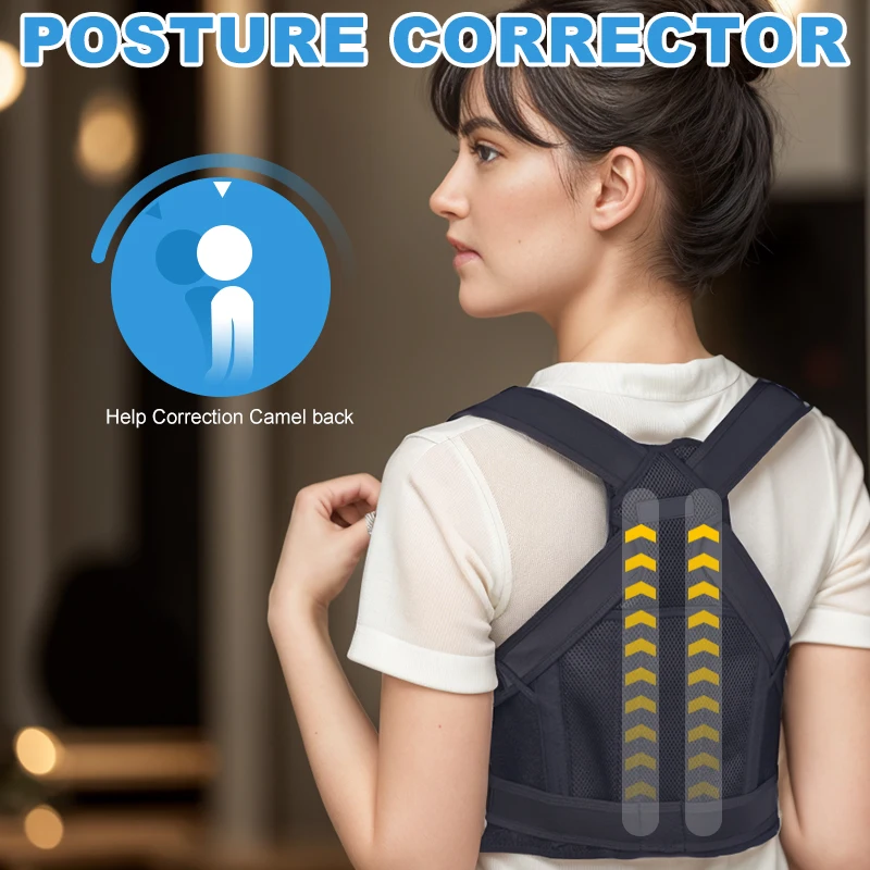 CHK-JZD-03 Hot Sale Adjustable Products Breathable Elastic Support Belt corrector postural Medical Back Posture Corrector