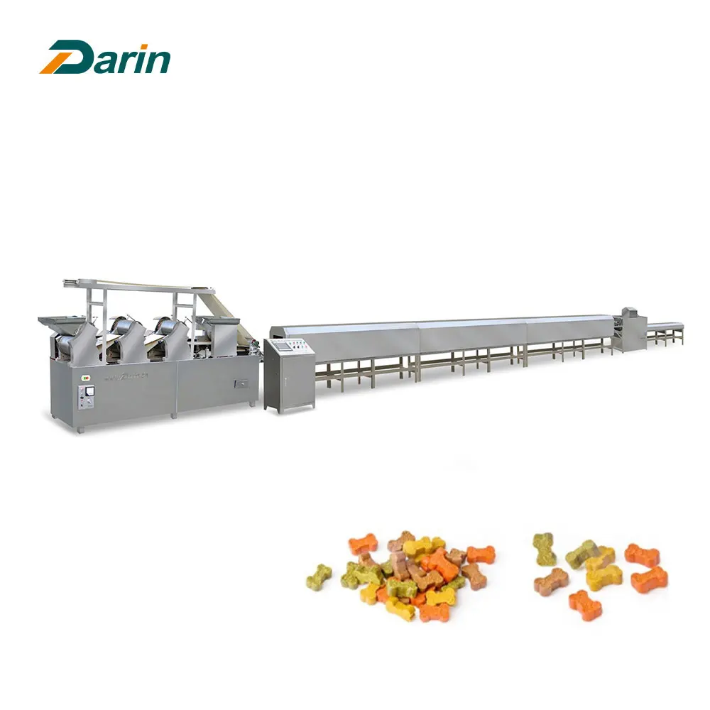 China hot sale Automatic Animal Dry Pet Dog Treats Food Pallet Making Machinery Fish Feed Food Processing Extruder Machine